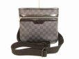 Photo1: LOUIS VUITTON Damier Graphite Leather Cross-body Bag Thomas #4617 (1)