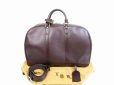 Photo1: LOUIS VUITTON Taiga Leather Bordeaux Duffl Bag Kendal PM Bandouliere #4619 (1)