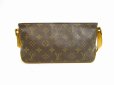 Photo2: LOUIS VUITTON Monogram Leather Brown Cross-body Bag Purse Trotteur #4620 (2)