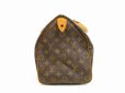 Photo4: LOUIS VUITTON Monogram Leather Brown Hand Bag Purse Speedy35 #4628