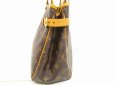 Photo3: LOUIS VUITTON Monogram Leather Brown Tote Bag Batignolles Horizontal #4639