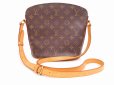 Photo1: LOUIS VUITTON Monogram Leather Brown Messenger&Cross-body Bag Drouot #4648 (1)