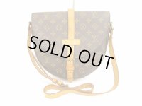 LOUIS VUITTON Monogram Leather Brown Cross-body Bag Chantilly GM #4656