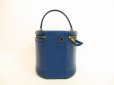 Photo2: LOUIS VUITTON Epi Leather Blue Hand Bag Cosmetic Bag Cannes #4659 (2)