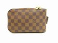 Photo1: LOUIS VUITTON Damier Leather Brown Fanny&Waist Packs Geronimos #4668 (1)