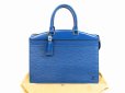 Photo1: LOUIS VUITTON Epi Leather Blue Hand Bag Purse Riviera Stickiness #4675 (1)