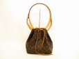 Photo1: LOUIS VUITTON Monogram Leather Brown Shoulder Bag Purse Petite Noe #4676 (1)