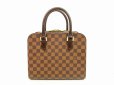 Photo1: LOUIS VUITTON Damier Leather Brown Hand Bag Purse Triana #4686 (1)