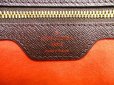 Photo10: LOUIS VUITTON Damier Leather Brown Hand Bag Purse Triana #4686