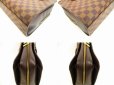 Photo6: LOUIS VUITTON Damier Leather Brown Hand Bag Purse Triana #4686