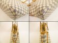 Photo6: LOUIS VUITTON Azur Leather White Tote&Shoppers Bag Neverfull MM #4694