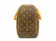 Photo3: LOUIS VUITTON Monogram Leather Brown Hand Bag Boring Vanity Deauville #4728