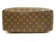 Photo5: LOUIS VUITTON Monogram Leather Brown Hand Bag Boring Vanity Deauville #4728