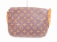 Photo2: LOUIS VUITTON Monogram Leather Brown Shoulder Bag Musette Tango Short #4754 (2)