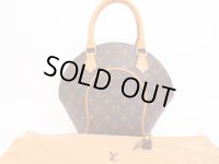 LOUIS VUITTON Monogram Leather Brown Hand Bag Purse Ellipse PM #4757