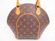 Photo2: LOUIS VUITTON Monogram Leather Brown Hand Bag Purse Ellipse PM #4757 (2)