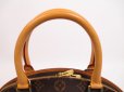 Photo7: LOUIS VUITTON Monogram Leather Brown Hand Bag Purse Ellipse MM #4772