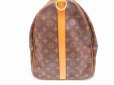 Photo3: LOUIS VUITTON Monogram Leather Brown Gym Bag Keepall 60 Bandouliere #4773