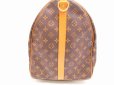 Photo4: LOUIS VUITTON Monogram Leather Brown Gym Bag Keepall 60 Bandouliere #4773