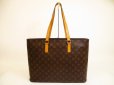 Photo1: LOUIS VUITTON Monogram Leather Brown Tote&Shoppers Bag Luco #4783 (1)