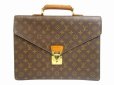 Photo1: LOUIS VUITTON Monogram Leather Briefcase Business Case Conseiller #4788 (1)