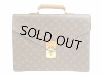 LOUIS VUITTON Monogram Leather Briefcase Business Case Conseiller #4788