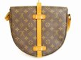 Photo2: LOUIS VUITTON Monogram Leather Brown Cross-body Bag Chantilly GM #4796 (2)