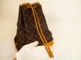 Photo9: LOUIS VUITTON Monogram Leather Brown Shoulder Bag Purse Noe #4797