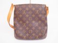 Photo2: LOUIS VUITTON Monogram Leatger Brown Shoulder Bag Musette Salsa Short #4803 (2)