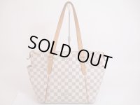 LOUIS VUITTON Azur Leather White Tote&Shoppers Bag Totally PM #4814