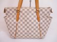 Photo2: LOUIS VUITTON Azur Leather White Tote&Shoppers Bag Totally PM #4814 (2)