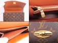 Photo9: LOUIS VUITTON Monogram Leather Brown Hand Bag Purse Malesherbes #4816