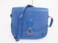 Photo1: LOUIS VUITTON Epi Leather Blue Cross-body Bag Saint Cloud GM #4817 (1)