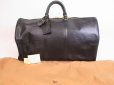 Photo1: LOUIS VUITTON Epi Leather Black Duffle&Gym Bag Boston Bag Keepall 55 #4835 (1)