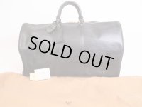 LOUIS VUITTON Epi Leather Black Duffle&Gym Bag Boston Bag Keepall 55 #4835