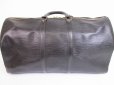 Photo2: LOUIS VUITTON Epi Leather Black Duffle&Gym Bag Boston Bag Keepall 55 #4835 (2)