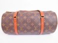 Photo2: LOUIS VUITTON Monogram Leather Brown Hand Bag Papillon 30 w/Pouch #3836 (2)