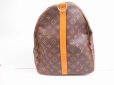 Photo3: LOUIS VUITTON Monogram Leather Brown Gym Bag Keepall 60 Bandouliere #4837