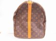 Photo4: LOUIS VUITTON Monogram Leather Brown Gym Bag Keepall 60 Bandouliere #4837