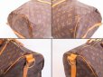 Photo6: LOUIS VUITTON Monogram Leather Brown Gym Bag Keepall 60 Bandouliere #4837