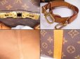 Photo9: LOUIS VUITTON Monogram Leather Brown Gym Bag Keepall 60 Bandouliere #4837