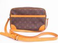 Photo1: LOUIS VUITTON Monogram Leather Brown Cross-body Bag Torocadero 27 #4844 (1)