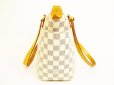 Photo3: LOUIS VUITTON Damier Azur White Leather Shoppers Bag Purse Totally PM #4860