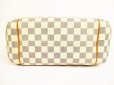 Photo5: LOUIS VUITTON Damier Azur White Leather Shoppers Bag Purse Totally PM #4860