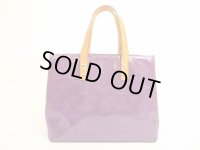 LOUIS VUITTON Vernis Purple Patent Leather Hand Bag Purse Reade PM #4862