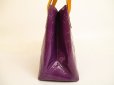 Photo3: LOUIS VUITTON Vernis Purple Patent Leather Hand Bag Purse Reade PM #4862