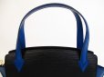 Photo11: LOUIS VUITTON Epi Leather Black & Blue Hand Bag Purse Varenne #4865