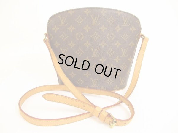 Photo1: LOUIS VUITTON Monogram Leather Brown Messenger&Cross-body Bag Drouot #4871