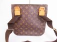 Photo2: LOUIS VUITTON Monogram Leather Brown Cross-body Bag Pohette Bosphore #4880 (2)