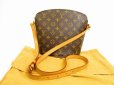 Photo1: LOUIS VUITTON Monogram Leather Brown Messenger&Cross-body Bag Drouot #4891 (1)